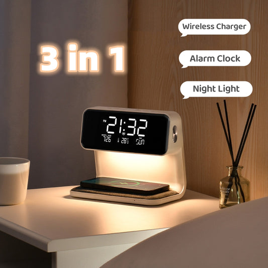 3 In 1 Bedside Lamp / Phone Charger