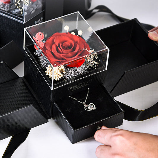 Preserved Flower Jewelry Box